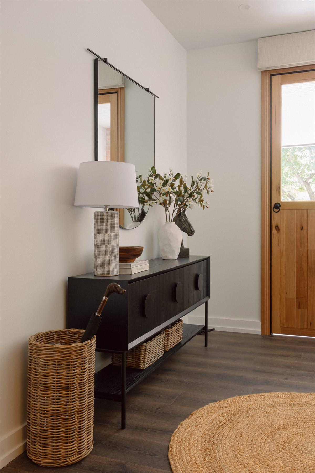 The Stables hallway with console table